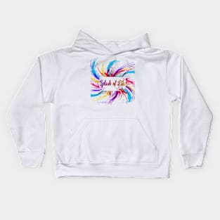 Splash Of Life Colors Life Rainbow Gift Paint Your Path Kids Hoodie